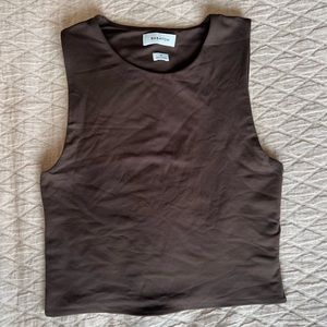 Babaton brown muscle tank